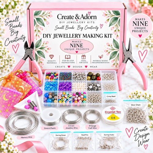 Diy jewellery making kit 9 - jewellery,