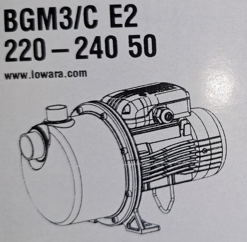 Lowara xylem bgm - bgm, e2