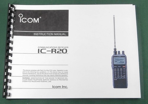 Icom r20 instruction manual - icom,