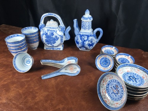 Vintage chinese porcelain set - vintage,