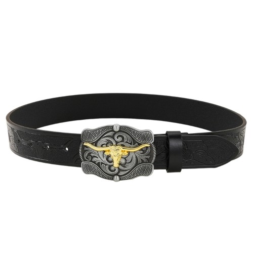 Longhorn bull belt buckle - longhorn,