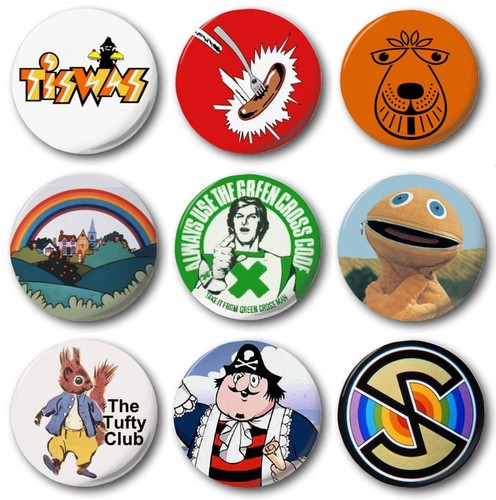 Kids retro 1970 25mm - --, 1"
