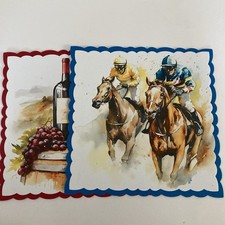 CRAFT  ROOM CLEAR OUT 2 HANDMADE  CARD TOPPERS