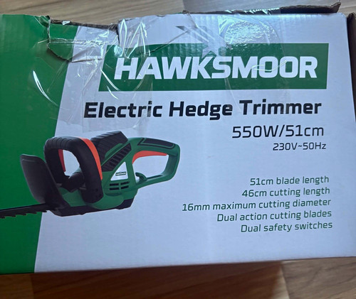 Hawksmoor hedge trimmer 550w - hawksmoor,