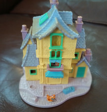 VTG 1996 POLLY POCKET BLUEBIRD ARISTOCATS CHATEAU W/1 CAT DISNEY TINY COLLECTION