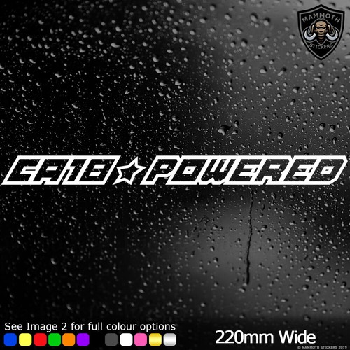 Ca18 powered sticker - powered, car