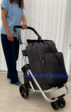 Large 4 Wheel Shopping Trolley Cart Lightweight strong maneuverable Folding New*