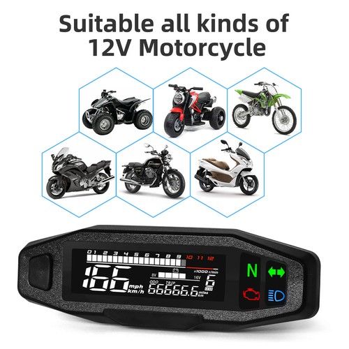 Motorcycle speedometer digital - motorcycle,