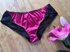 womens satin knickers ~ Blue