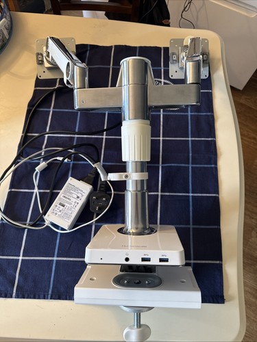 Twin monitor arms with stand - arms,