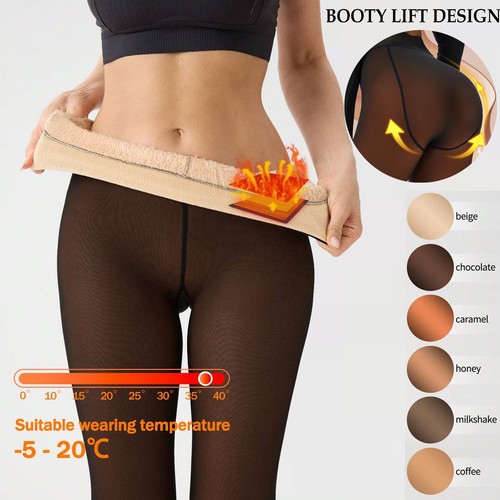 Ladies fleece lined tights - ladies,