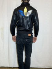 Vintage Adidas Originals Chile 62 Jacket Coat Black Joggers Size M