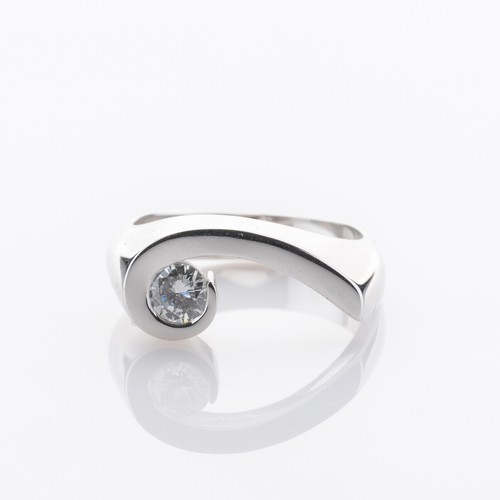 Ring made from 585 white - , gold