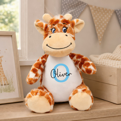 Personalised giraffe soft toy - giraffe,