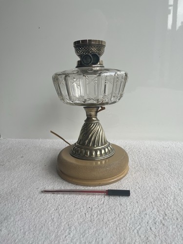 Antique victorian glass - glass, brass