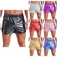 UK Mens Metallic Shorts