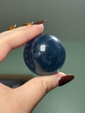 Blue Fluorite Sphere Crystal