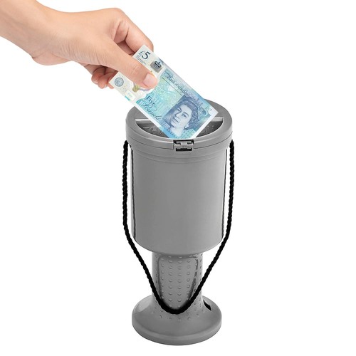 Rounded charity donation - , money