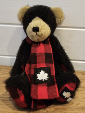 Vintage Boyds Bears Teddy Bear Canadian Maple Leaf Scarf RARE