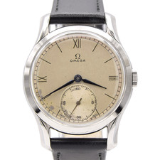 1947 Omega 36mm watch with rare lug design & original Dial Cal 30T2 Model 2487-1