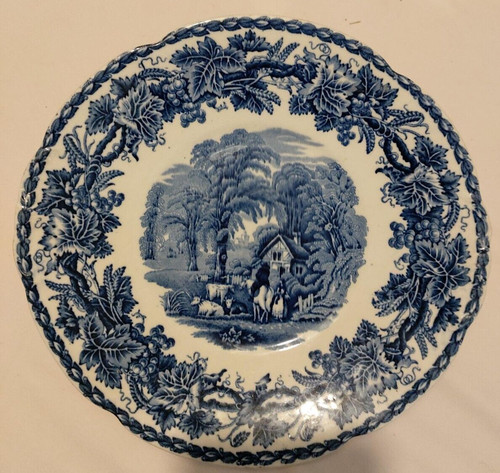 Antique booths blue white - blue,