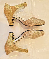 Gold Glitter Lola Ramona Shoes