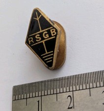 Vintage Radio Society Of Great Britain RSGB Enamel Button Badge
