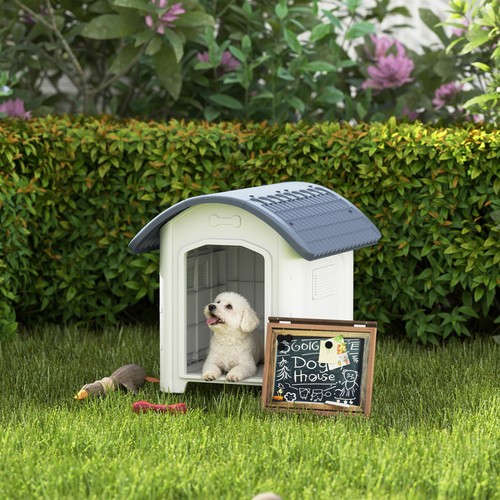 Pawhut plastic outdoor dog - plastic,
