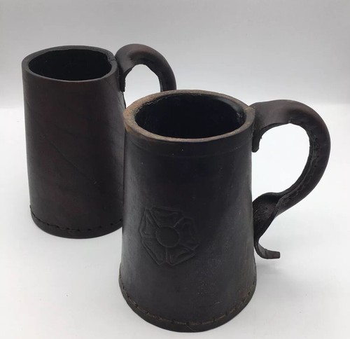 Tudor leather tankard - leather, 2