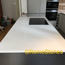White Stellar Quartz  Kitchen