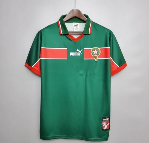 1998 retro morocco shirt home - morocco,