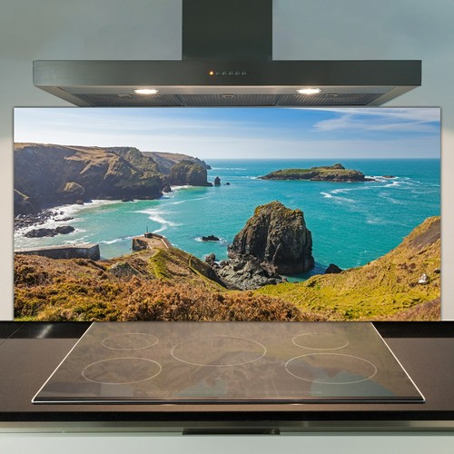 Glass kitchen splashback tile - splashback,