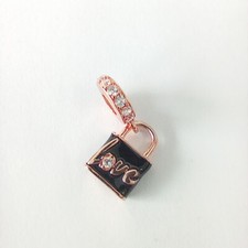 Pandora Rose Gold Dangle Charm Love Padlock