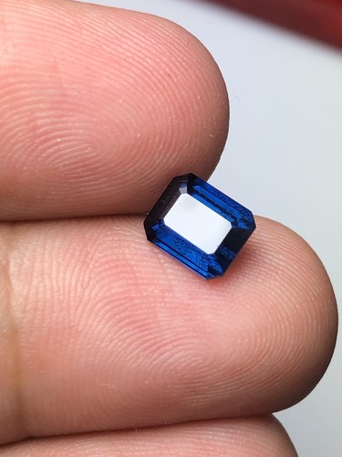 Blue tourmaline faceted stone - faceted,