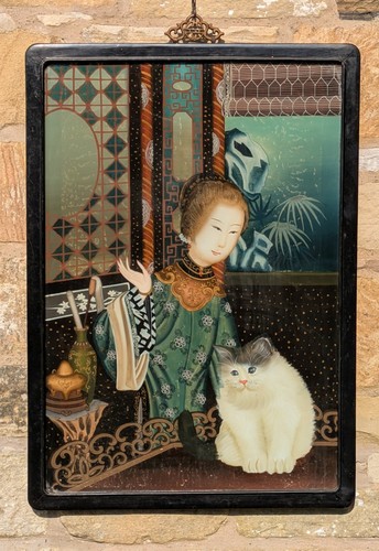 Large chinese reverse painting - large,