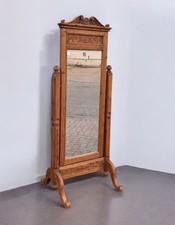 Pine cheval dressing - cheval, mirror