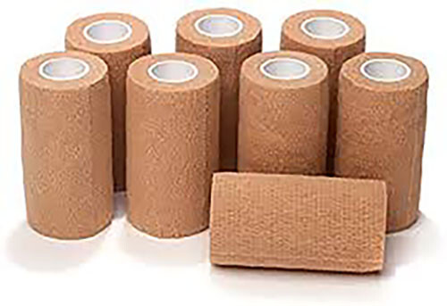 Cohesive bandage tan 5cm x - tan, 7.5cm