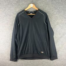 Rukka Motorcycle Bomber Jacket Mens UK Extra Large Black Pullover Long Sleeve