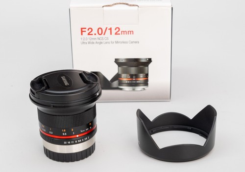 Samyang 12mm cs ncs lens - f/2.0,