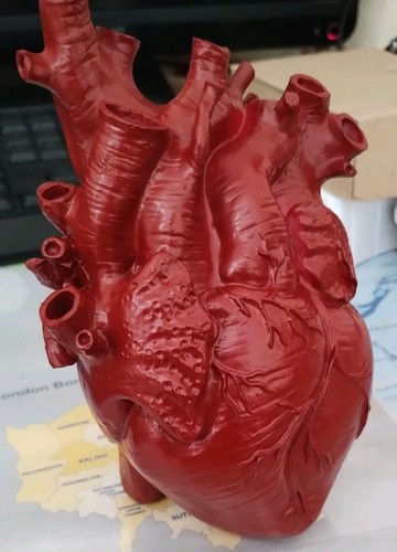 Realistic resin heart - realistic,