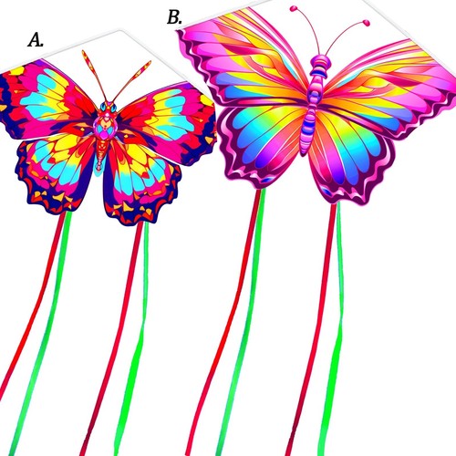 Beautiful butterfly kite with - beautiful,