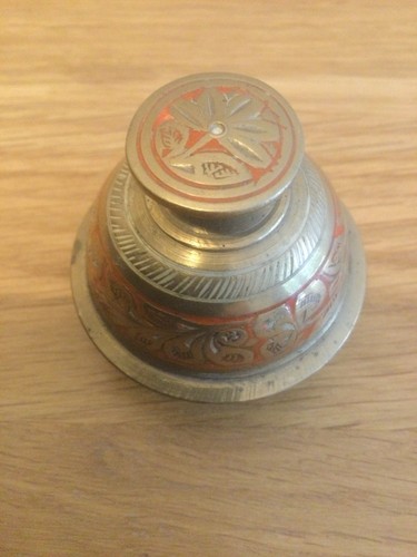 Vintage brass enamel - vintage, &