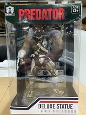 Predator Skull Trophy Deluxe 9” Statue Featuring Acrylic Background Culturefly