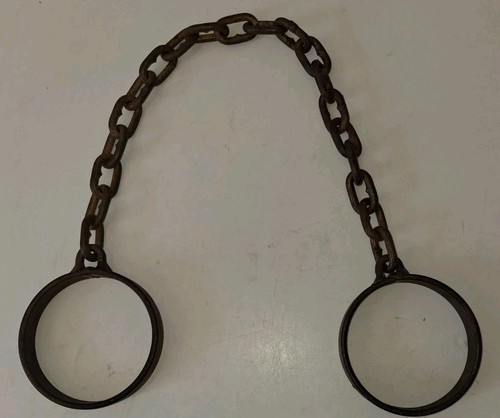 Leg iron shackles - leg, rustic