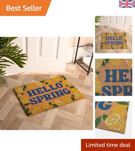 Eco friendly lemon print door - lemon,