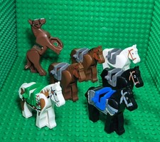 Lego Horses with/without saddle (with Clips) Select Horse Pack of 1.