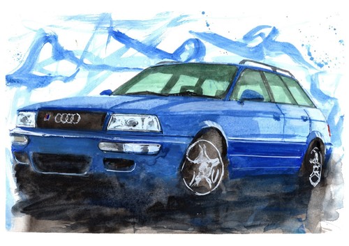 Painting audi rs2 avant - a,