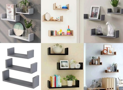 Wall mounted floating - floating, shelves
