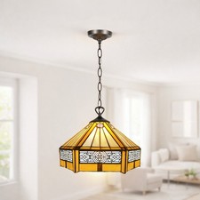 Tiffany Style Yellow Hexagone