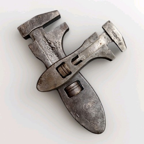 Vintage adjustable spanner - vintage,